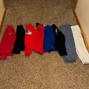Lot of boys size L/XL long sleeve tops and joggers